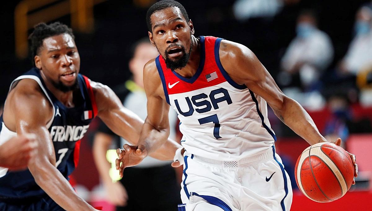 Kevin Durant será de las estrellas de la NBA que jugarán para EE.UU en París 2024