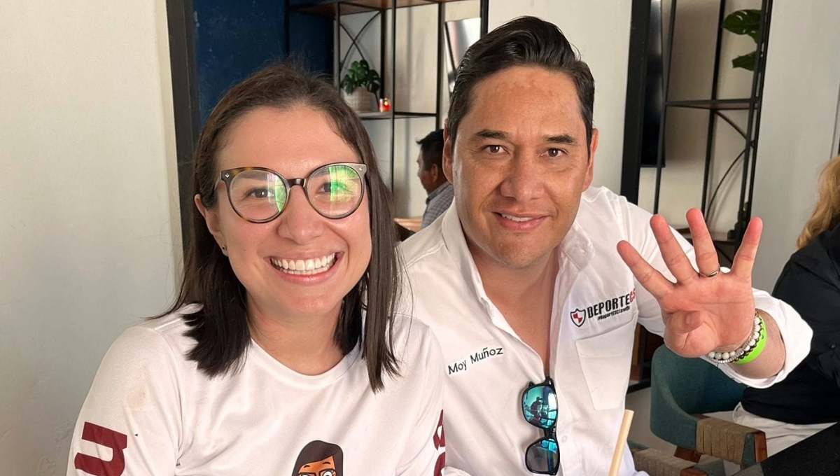 Moisés Muñoz, exportero del América, se reúne con la candidata morenista Jamile Moguel