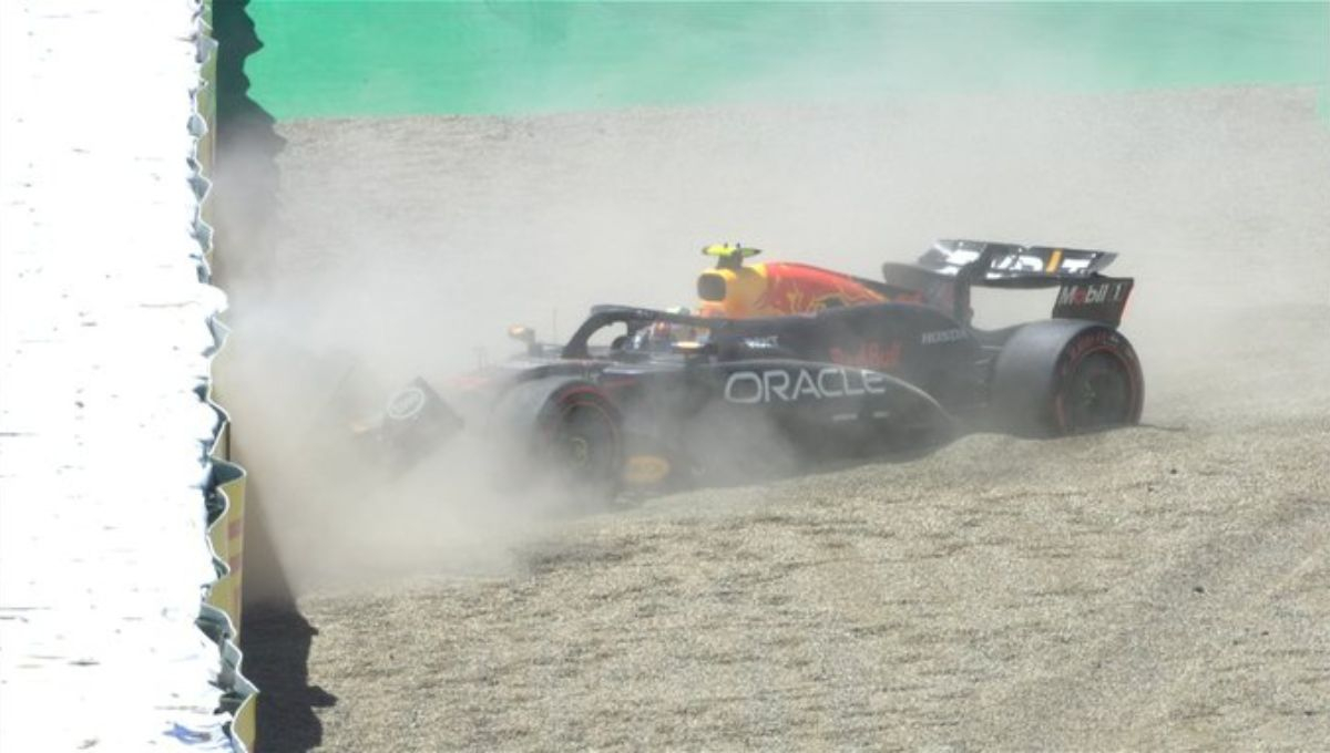 Sergio 'Checo' Pérez chocó su auto contra el muroen la última práctica libre del Gran Premio de Emilia-Romagna