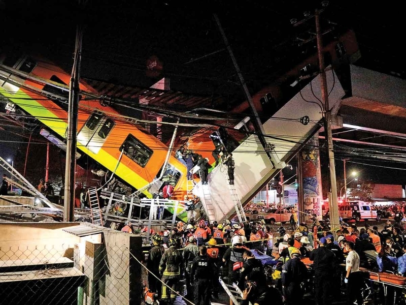 Exfuncionarios comparecen por colapso en Línea 12 del Metro