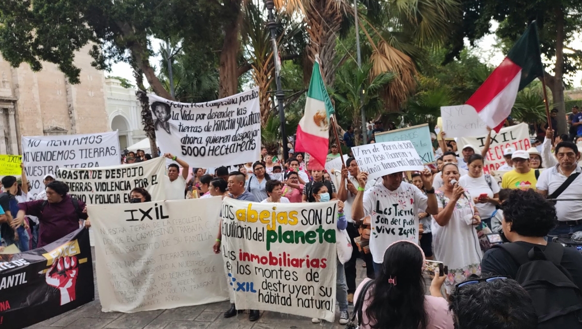Los manifestantes denunciarán a inmobiliarias y granjas que invaden sus tierras