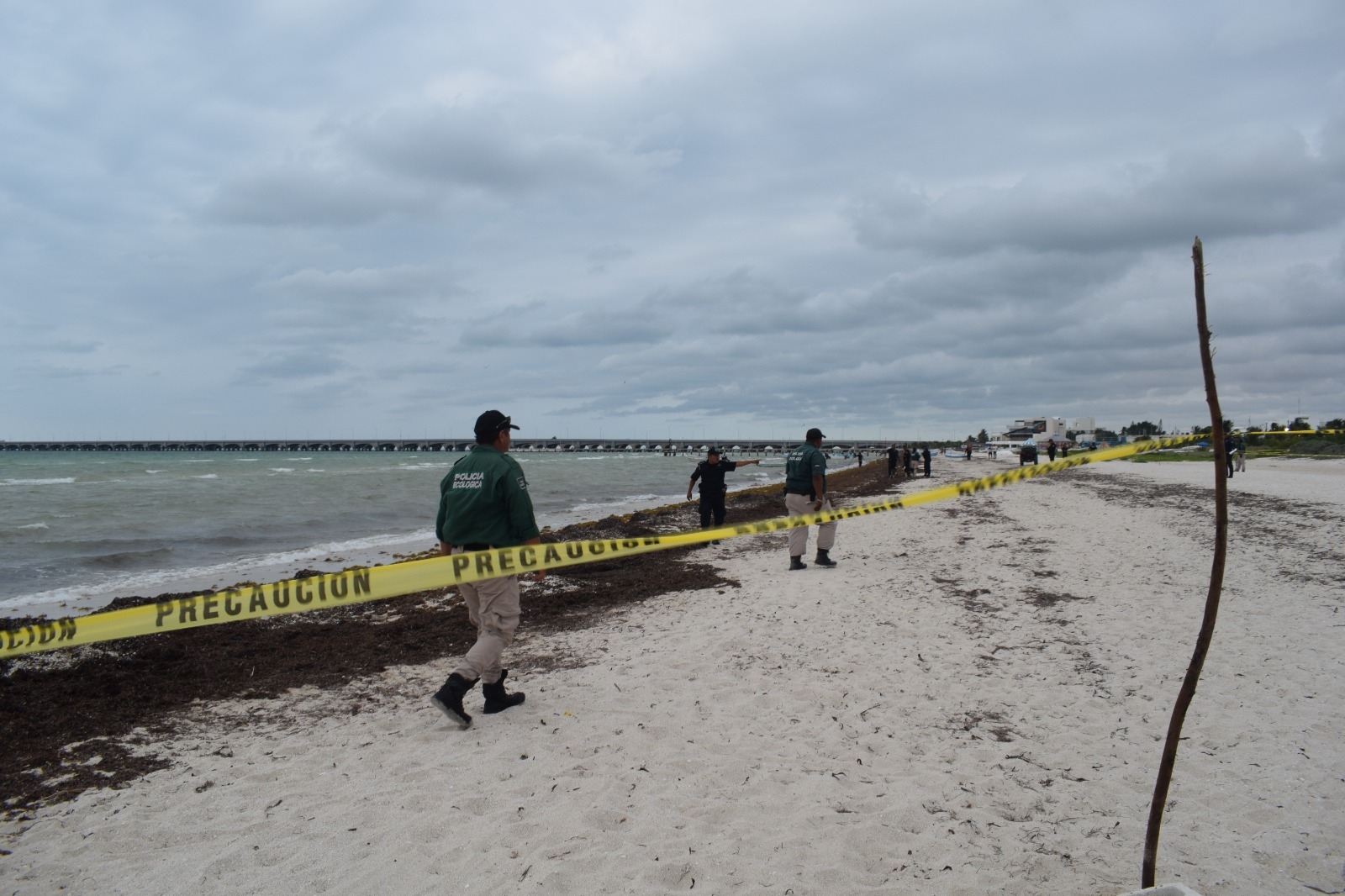 Hallan cadáver de un hombre sin ropa a la orilla del mar en Progreso
