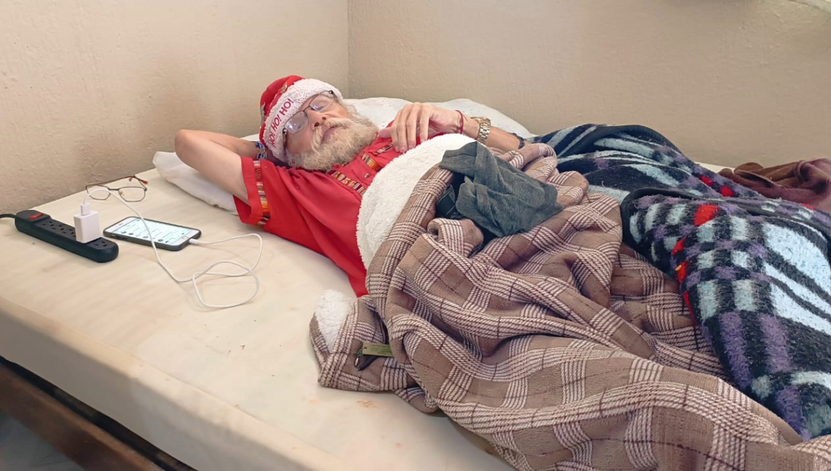 Santa Claus fue hospitalizado tras sufrir un accidente en Tizimín