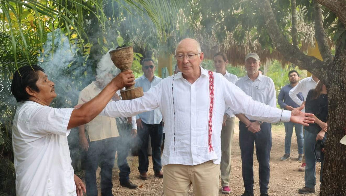 Embajador de Estados Unidos, Ken Salazar, visitó la Zona Maya de Quintana Roo