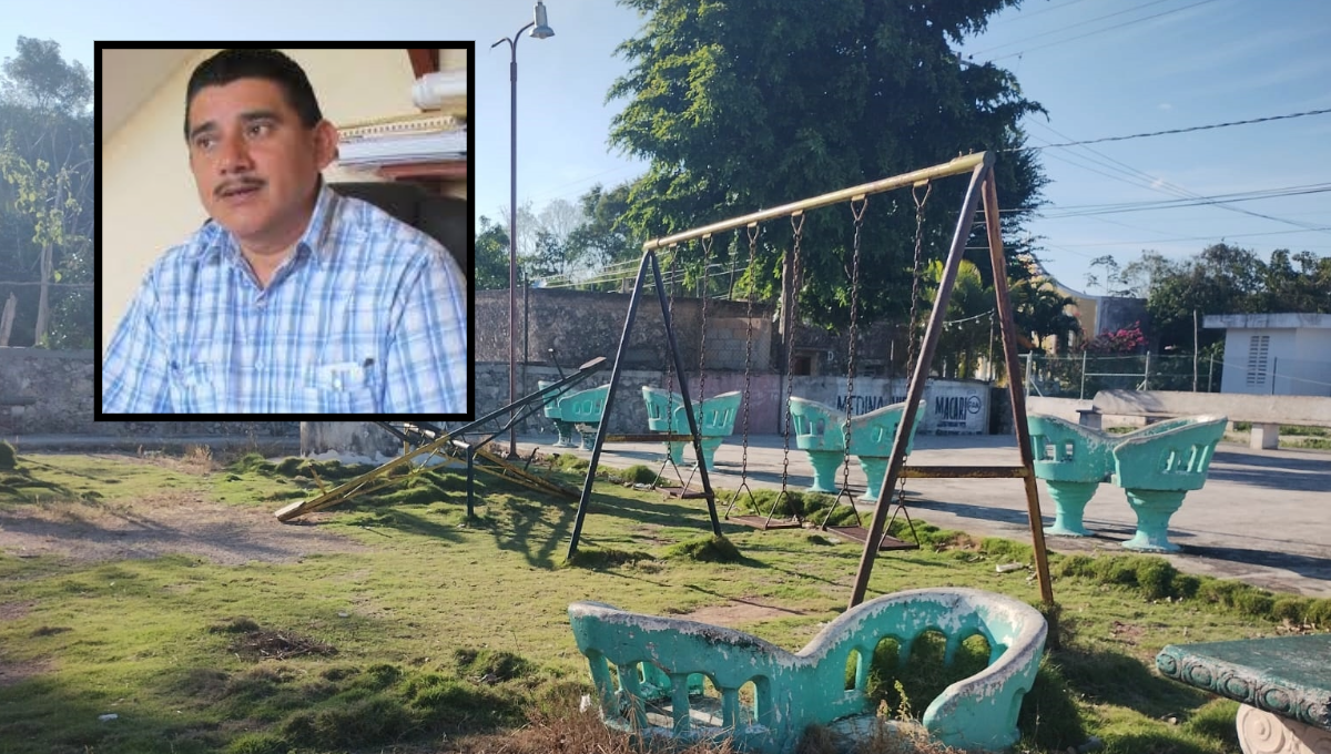 Alcalde de Calotmul se eterniza en el Ayuntamiento; vecinos acusan desatención de espacios públicos