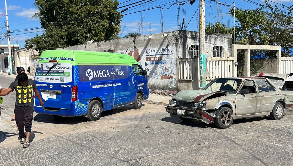 Accidente deja daños de regular cuantía en Campeche