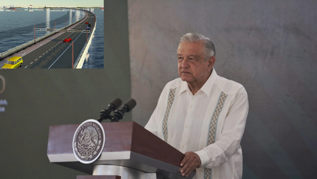 Puente Nichupté en Cancún, obra que mejorará la movilidad en la zona turística: AMLO