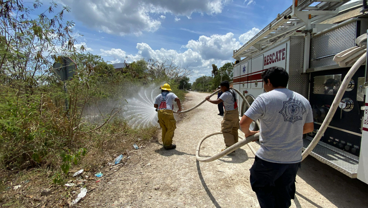 Felipe Carrillo Puerto: Quemas de basura provocaron emergencia en la colonia Constituyentes