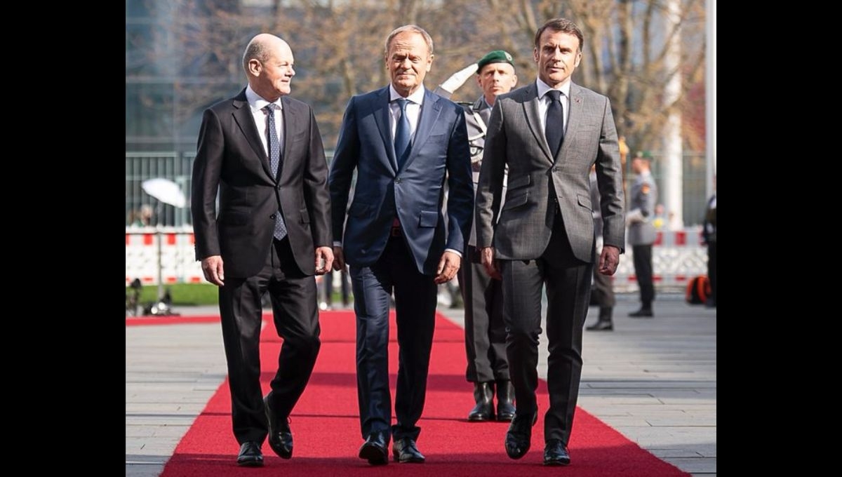 Compromiso firme de Francia, Alemania y Polonia por la paz en Ucrania