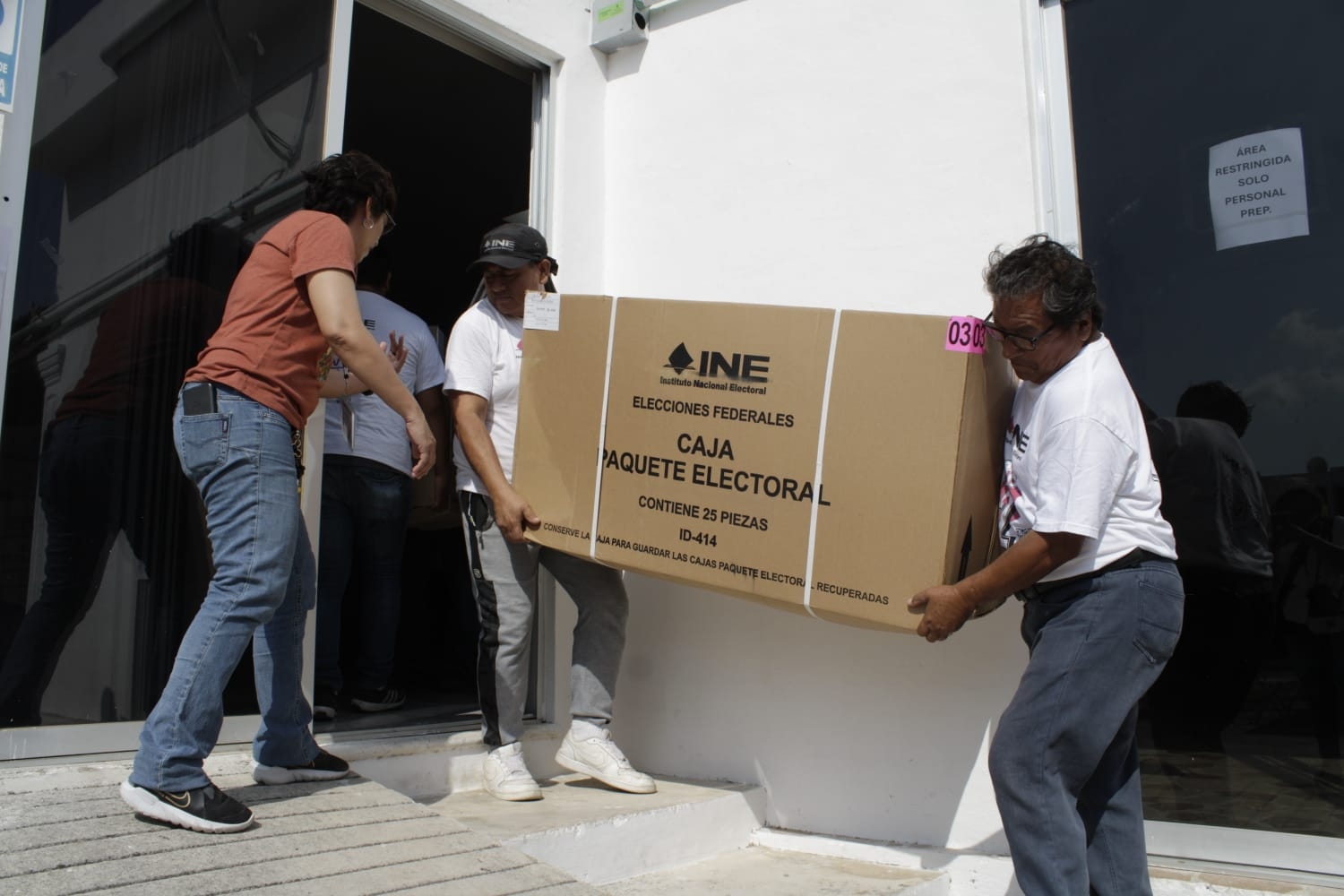 INE Yucatán recibe material electoral para el 2 de junio: VIDEO