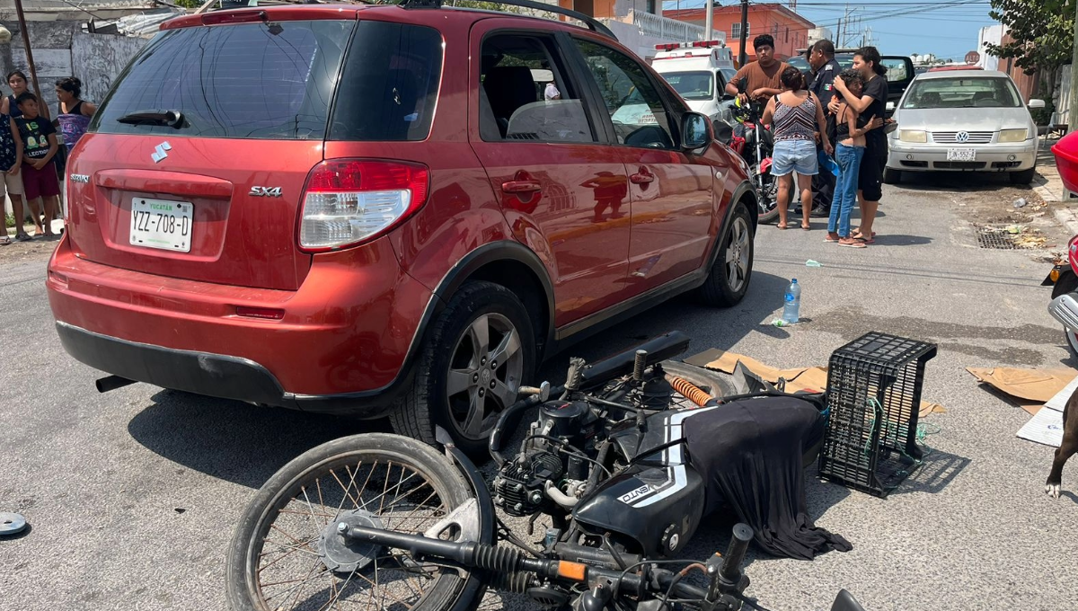 Bebé resulta herida tras ser arrastrada con sus padres en una moto en Progreso
