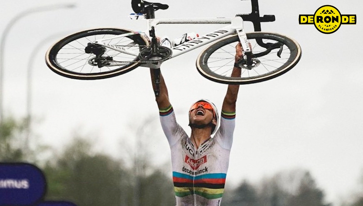 Van der Poel: Así cruzó la meta el ciclista neerlandés para conquistar tu tercer Tour de Flandes
