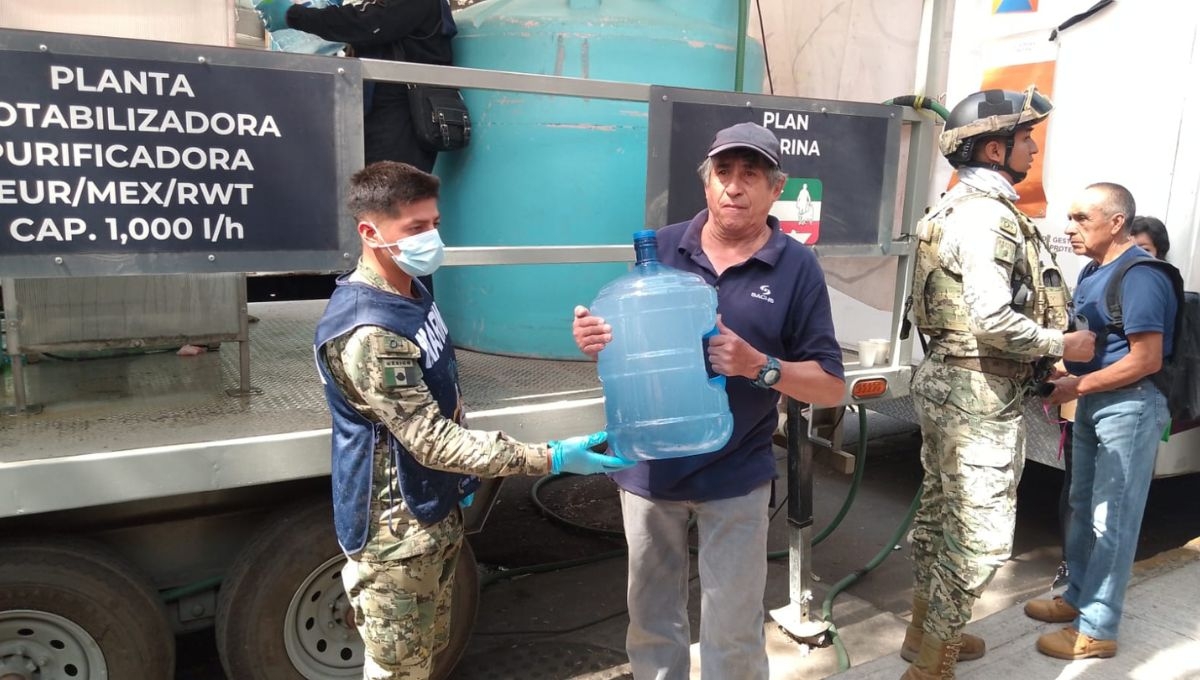 La Armada de México, una división de la Secretaría de Marina, instaló dos plantas potabilizadoras en la alcaldía Benito Juárez,  para facilitar el acceso al agua potable para los residentes