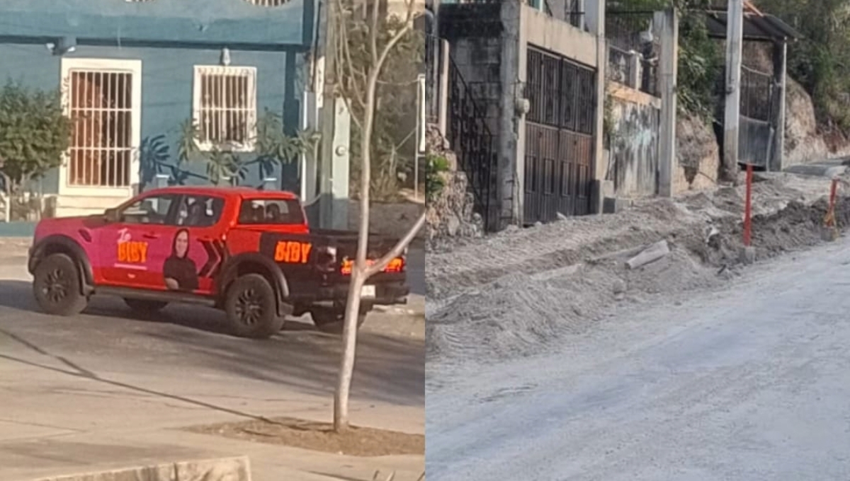 Reprochan a Biby Rabelo los baches de Campeche tras compra de millonaria camioneta