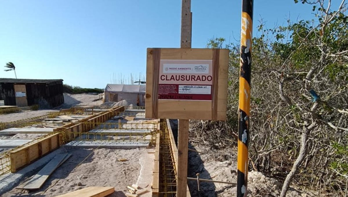 Semarnat clausura el proyecto inmobiliario 'Villas Marías' en Sisal