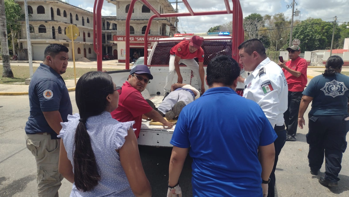 En Felipe Carrillo Puerto, Quintana Roo, usan patrulla como ambulancia