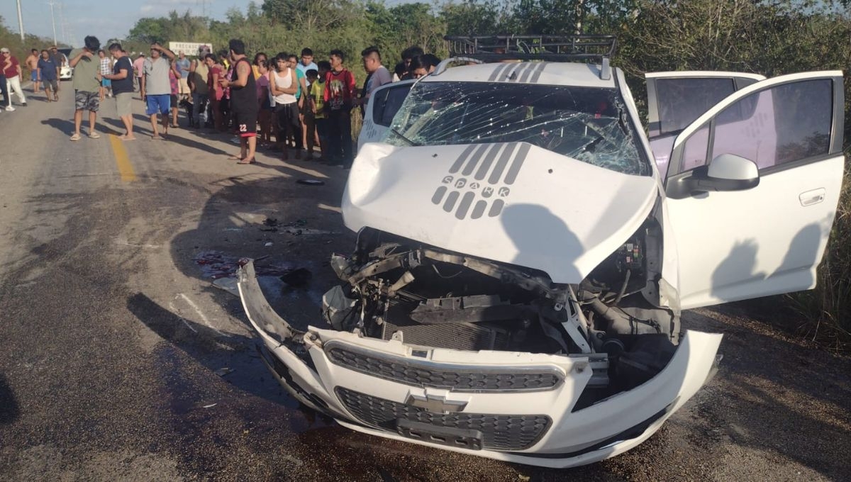 Choque fatal deja un muerto y múltiples heridos en carretera de Felipe Carrillo Puerto
