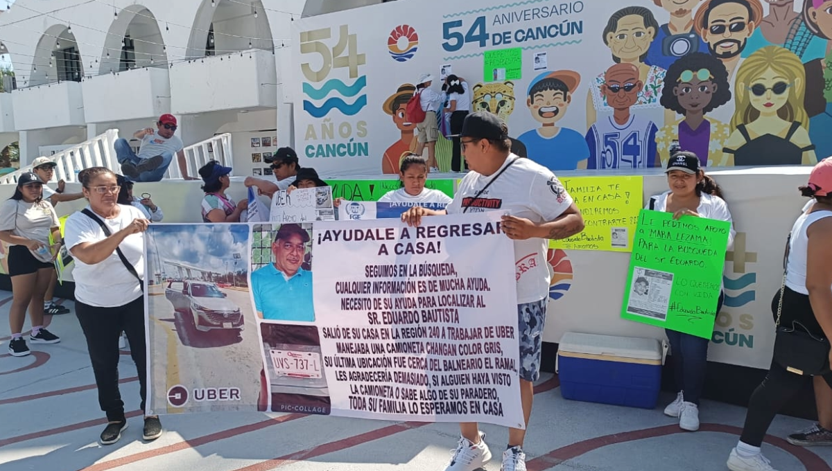 Chofer de Uber desaparece en Cancún; familiares exigen apoyo para localizarlo