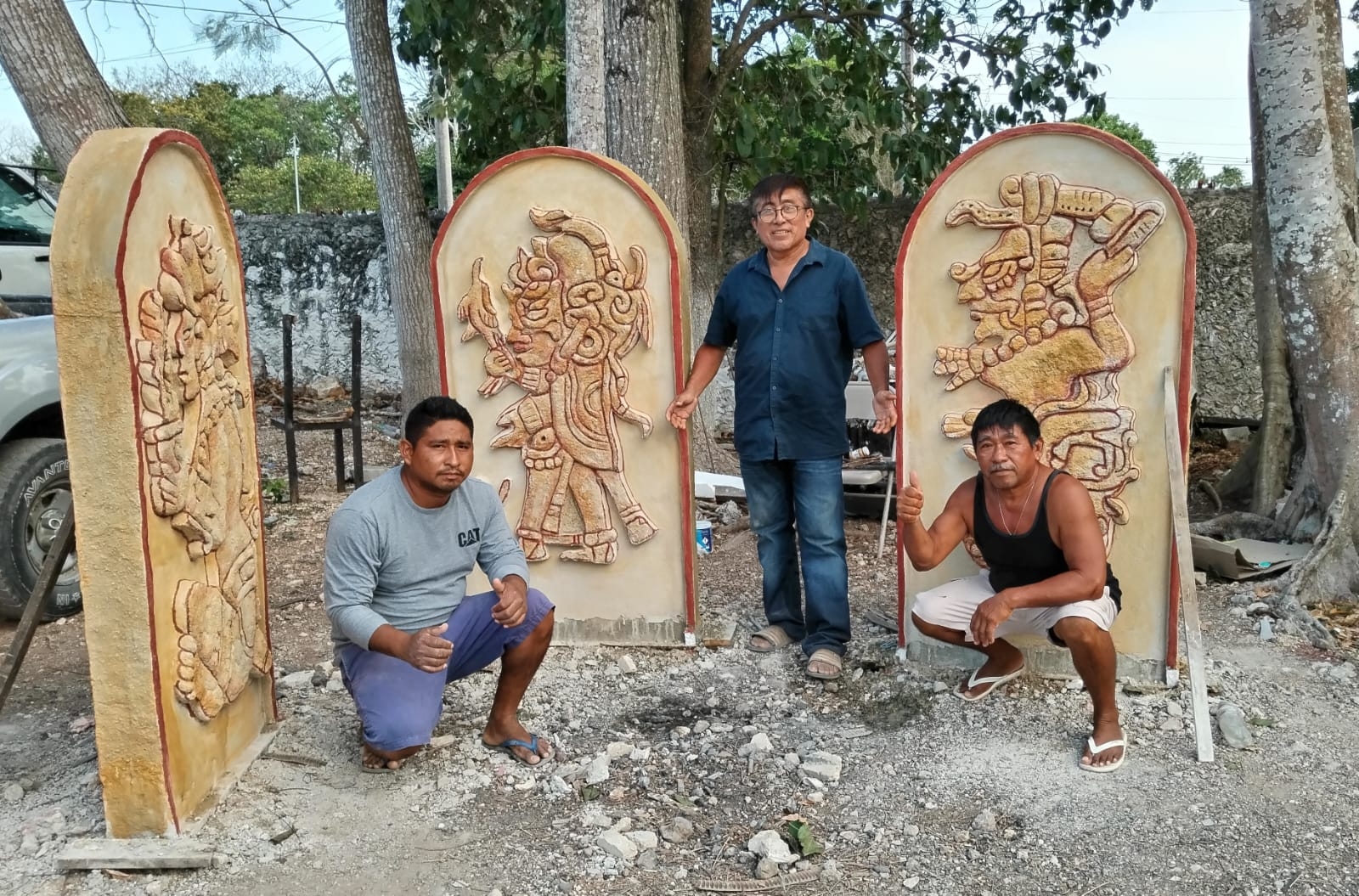 Las tres esculturas de Daniel Rosel Burgos serán instaladas en el Centro Histórico de Tizimín