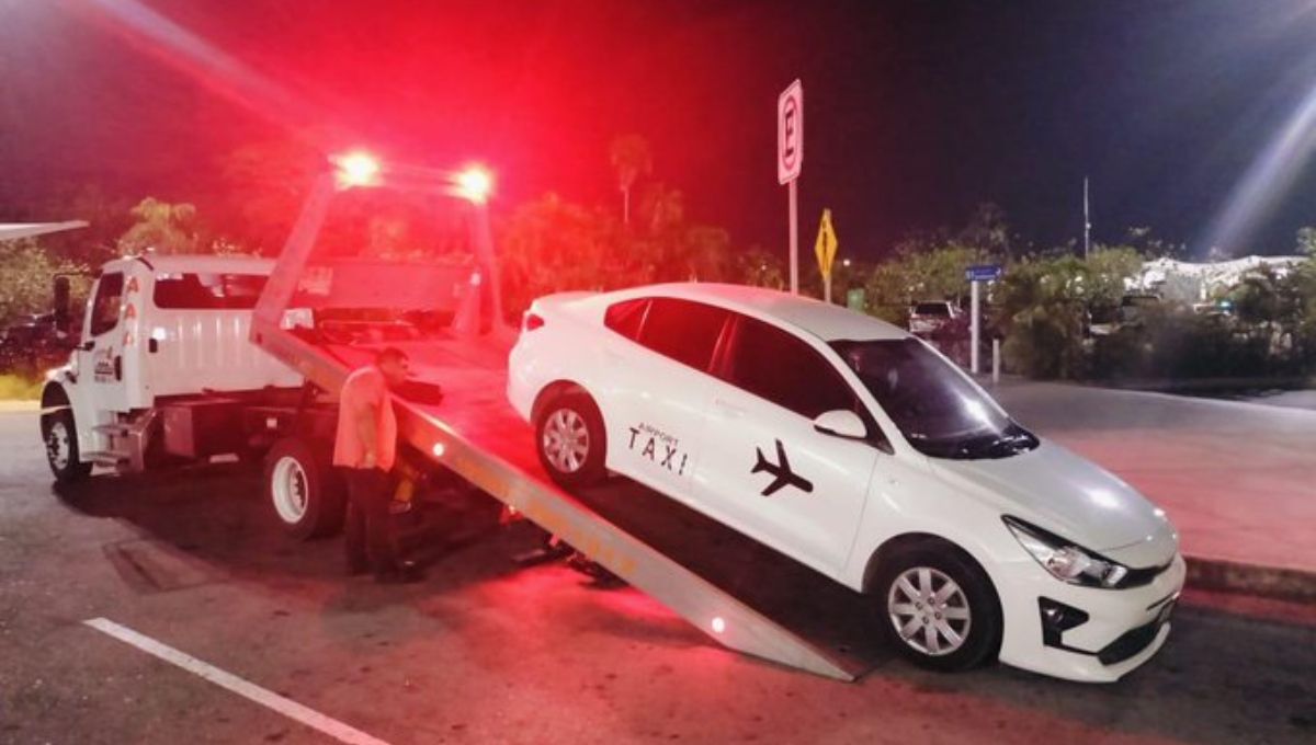 Taxis piratas operarían en el aeropuerto de Cancún