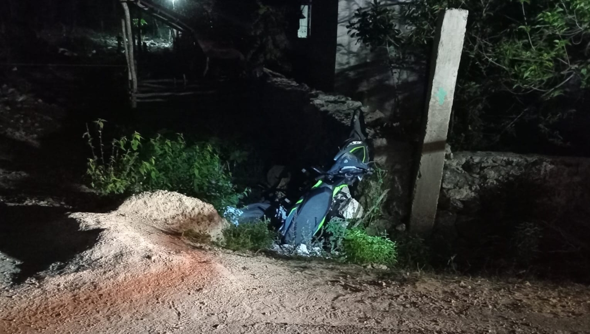 El motociclista murió de forma instantánea tras chocar en Felipe Carrillo Puerto