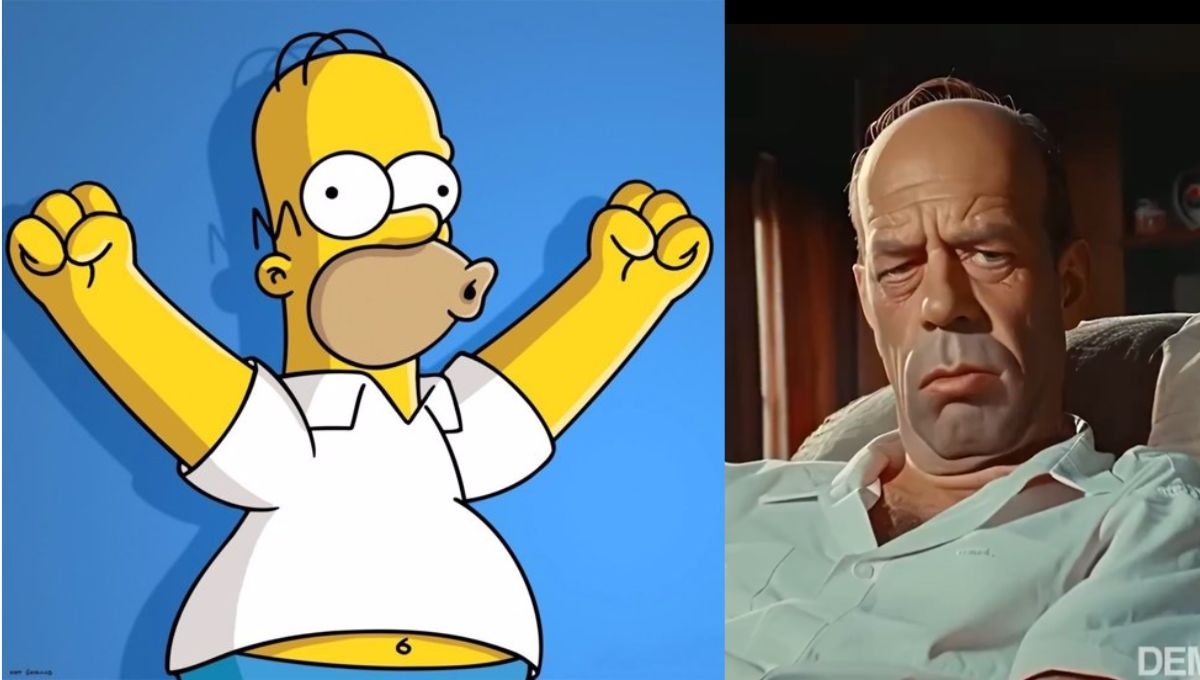 Así se vería 'Los Simpsons' en la vida real, según la IA: VIDEO