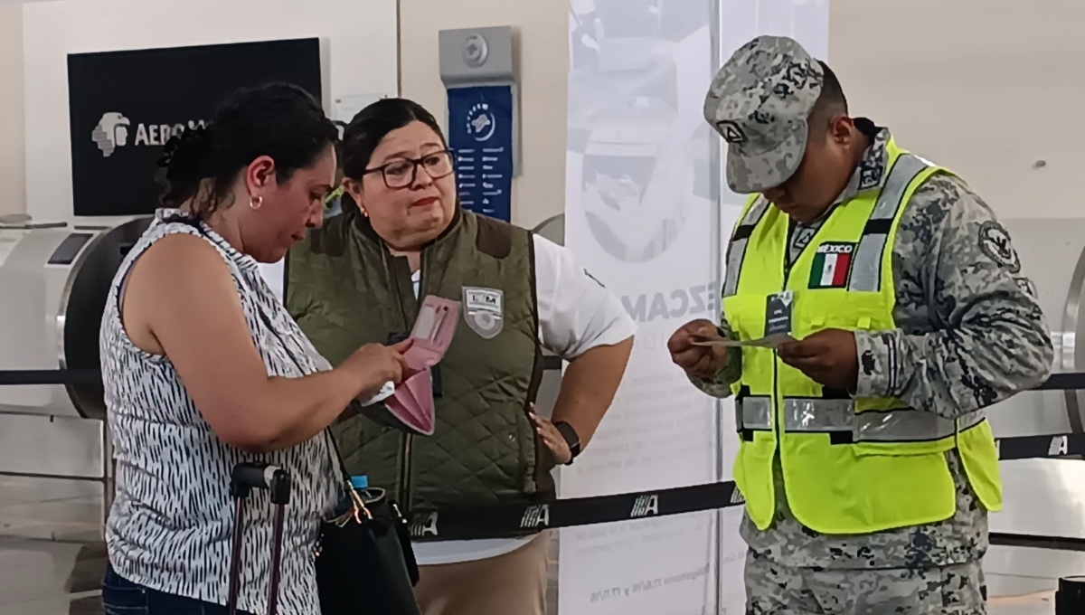 Migración y Guardia Nacional endurece vigilancia en el aeropuerto de Campeche
