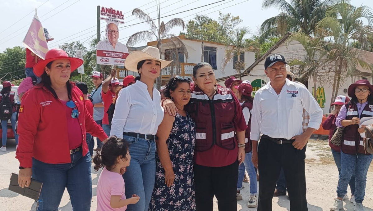Elecciones Campeche: Llevan mensaje de la 4T a Candelaria