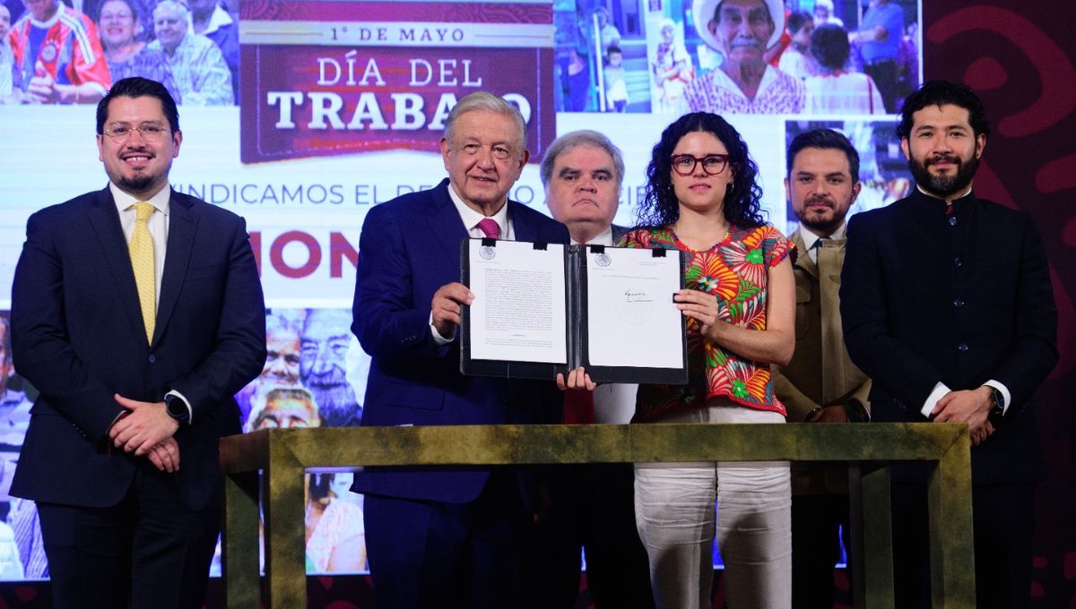 Este 1 de mayo, el presidente de la República, Andrés Manuel López Obrador, firmó el decreto para que entre en vigor la nueva reforma a las pensiones