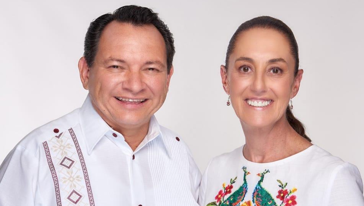Claudia Sheinbaum y Joaquín Díaz Mena encabezan preferencias en Yucatán, revela Enkoll