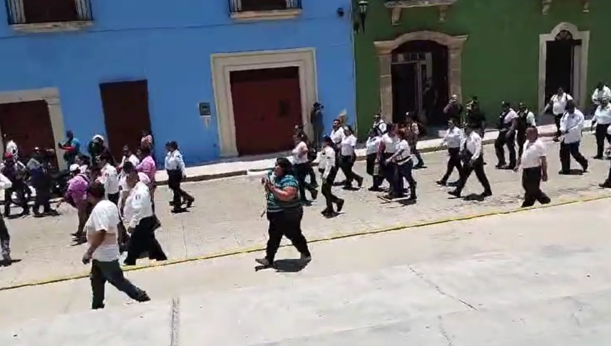 Policías de Campeche en paro llegan a Derechos Humanos: EN VIVO
