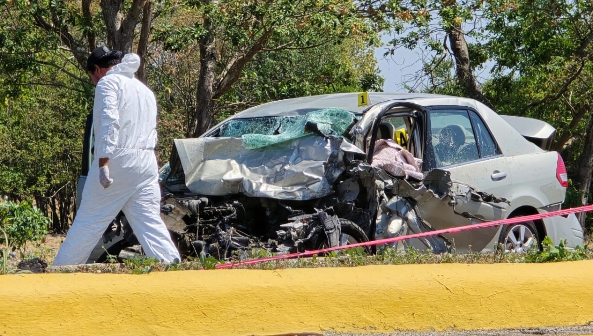 Trágico accidente en la vía Campeche-Mérida deja dos muertos