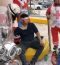 Paramédicos atienden a joven herido por accidente en Ciudad del Carmen
