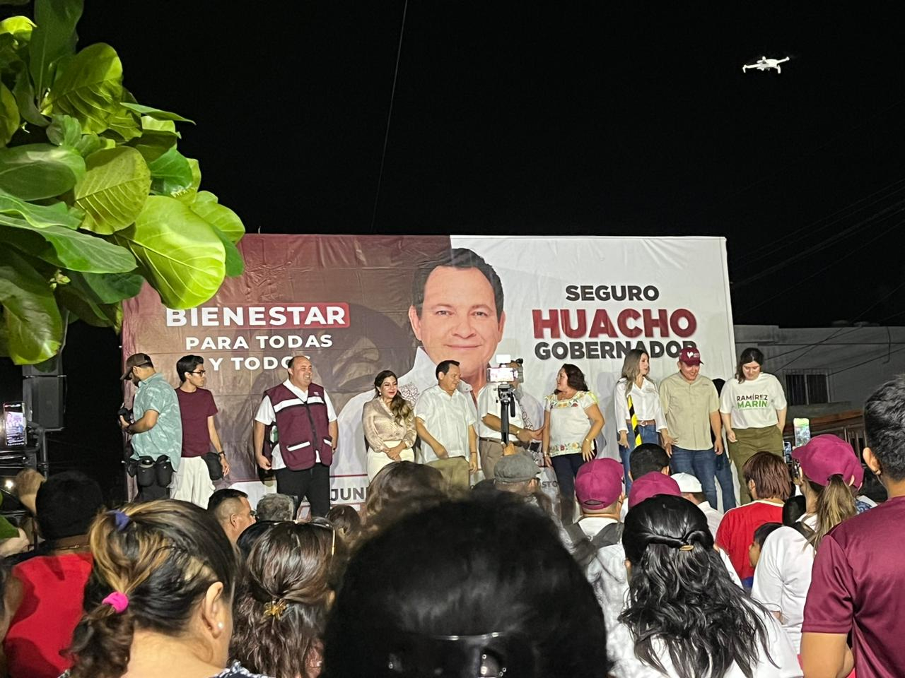 Así se desarrolla el mitin de "Huacho" Díaz Mena en Progreso
