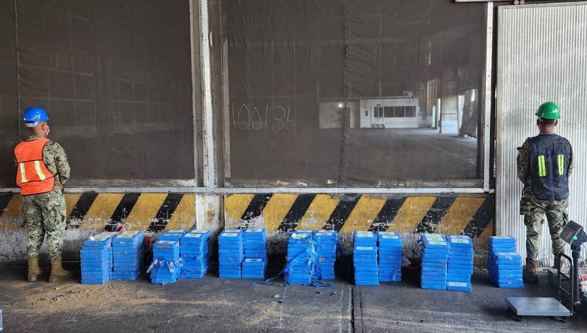 Secretaría de Marina realiza importante decomiso de cocaína en el puerto de Lázaro Cárdenas