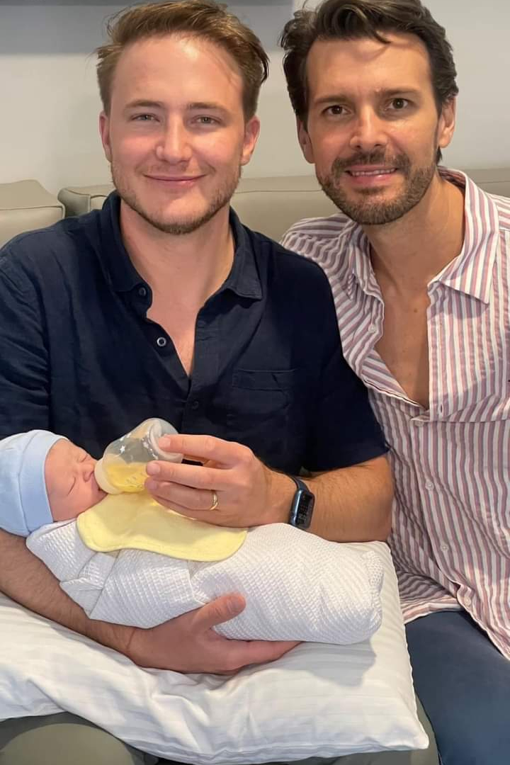 Alonso y Yannick se convirtieron en padres de un pequeño