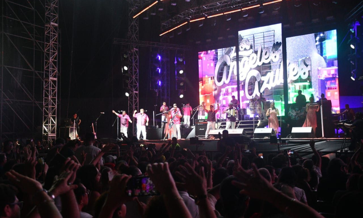 A sólo unos minutos de comenzar el concierto, decenas buscaban ingresar al estadio, aunque también se instalaron pantallas