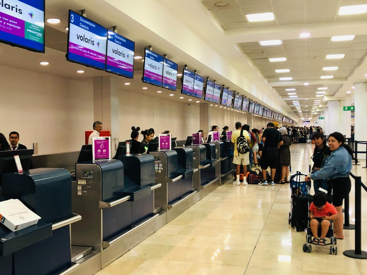 Solamente se han registrado dos retrasos ligeros en el aeropuerto de Cancún