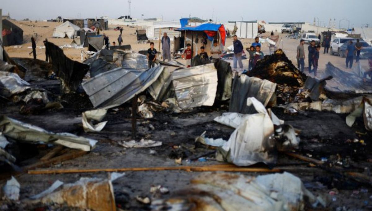 Israel asegura que el incendio en Rafah, fue porque se alcanzó un arsenal de Hamás