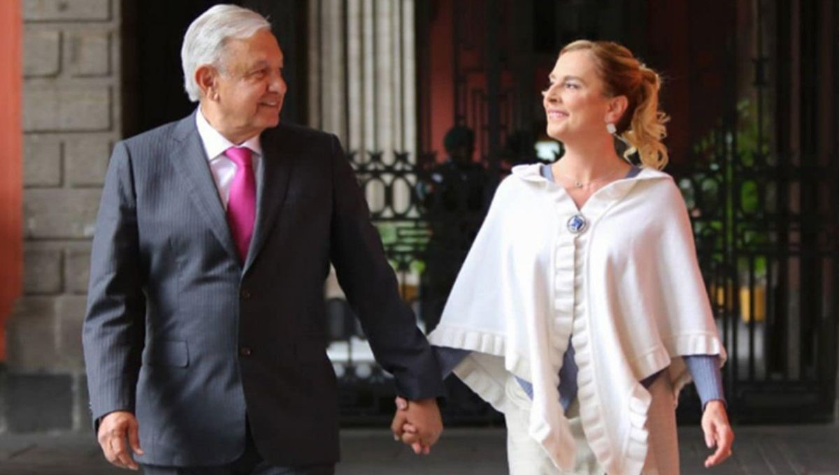 Presidente de México, Andrés Manuel Löpexz Obrador y su esposa, Beatriz Gutiérrez Müller