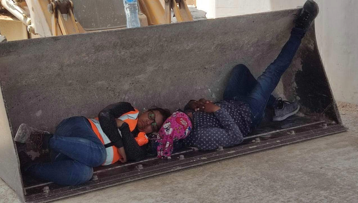 Trabajadores del Tren Maya sufren ola de calor