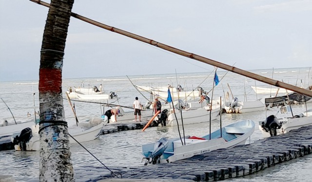Frente frío paraliza la pesca en Champotón y Seybaplaya