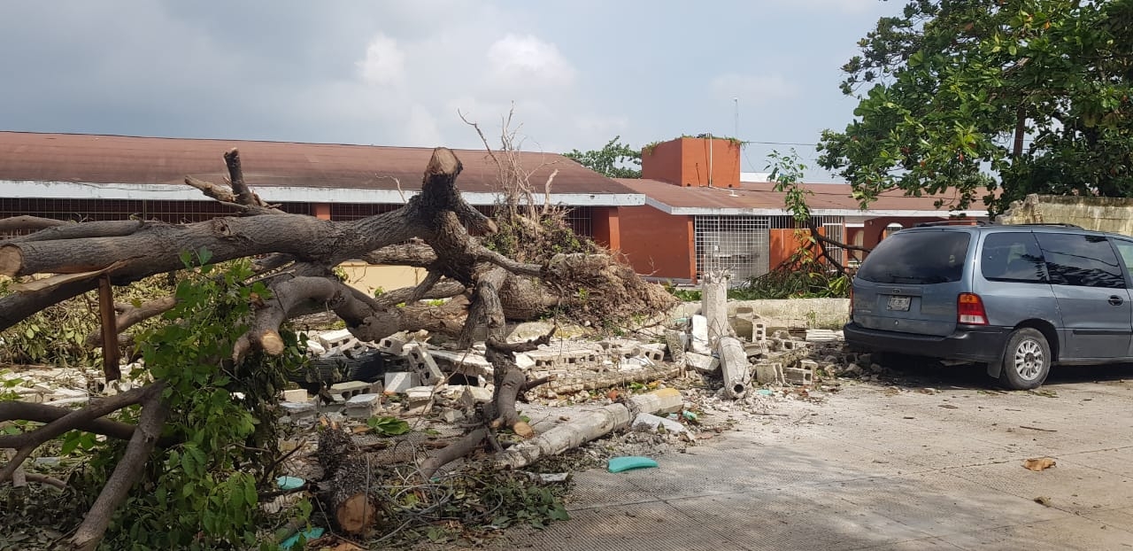 Huracán Delta daña más de 100 escuelas en Quintana Roo