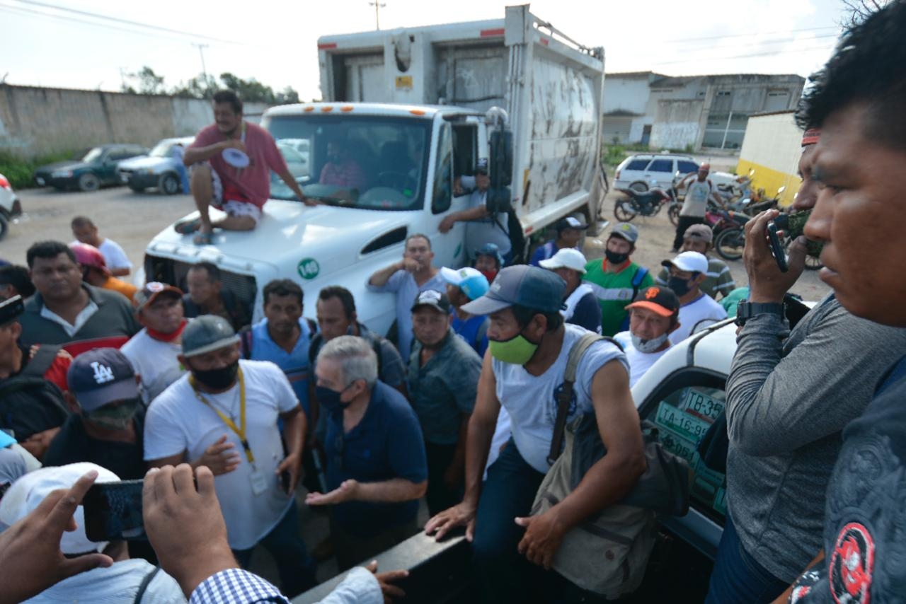 Persiste el conflicto entre trabajadores y empresa recolectora de basura en Cancún