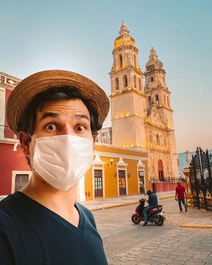 El youtuber se encuentra en Campeche para promocionar el estado Foto: Alan Estrada