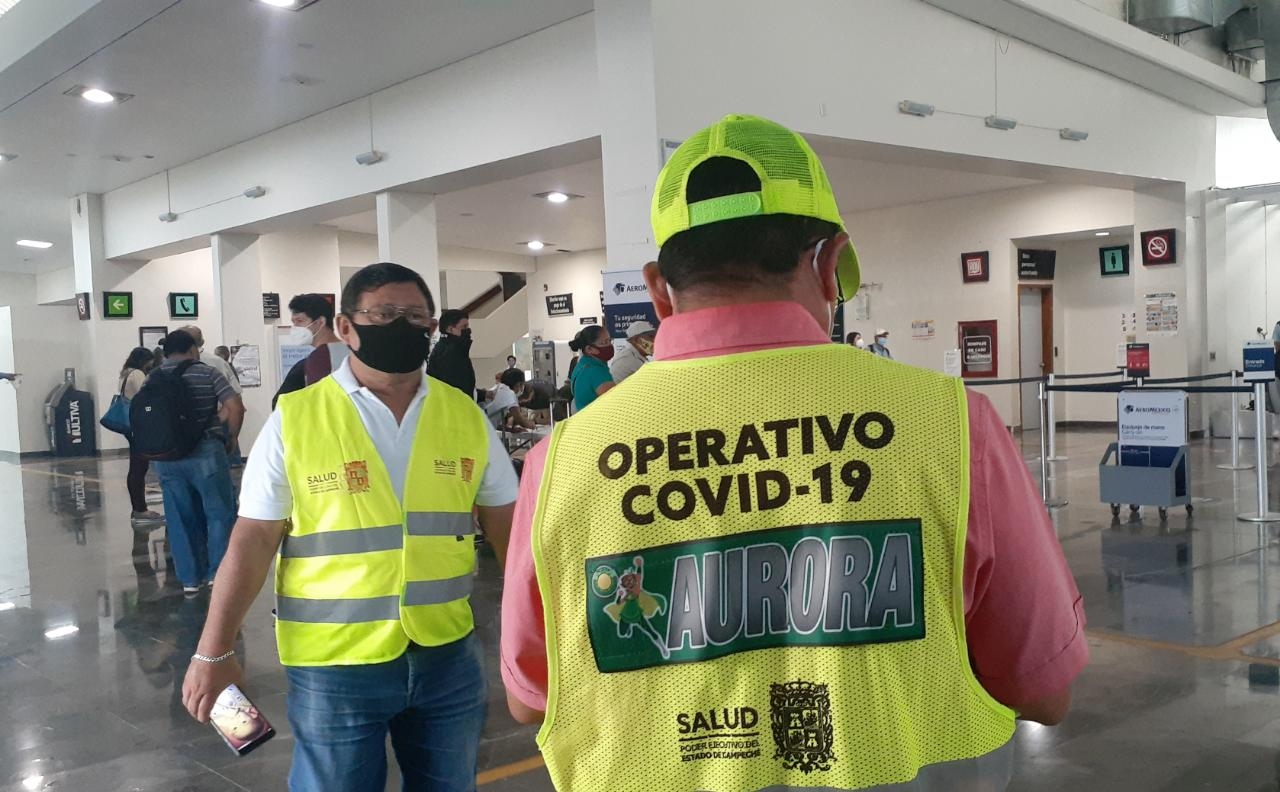 Aplican operativo "Aurora" en aeropuerto de Campeche