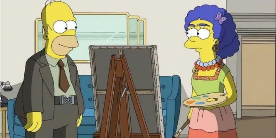 Los Simpson rinden homenaje a Frida Kahlo y Diego Rivera