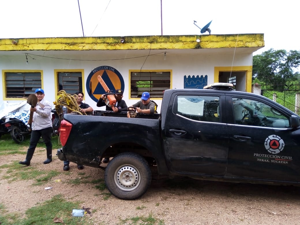 Activan protocolos de Protección Civil en los municipios del sur de Yucatán, por Tormenta Gamma