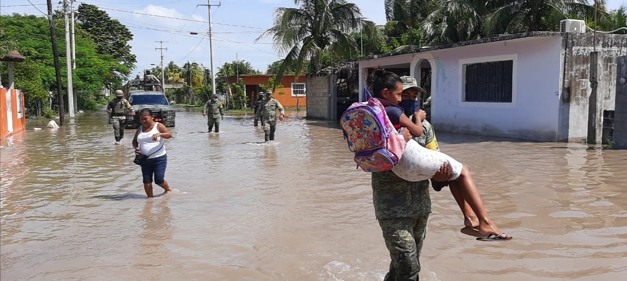 Las mayores afectaciones se registraron en Ciudad del Carmen y Palizada Foto: Especial