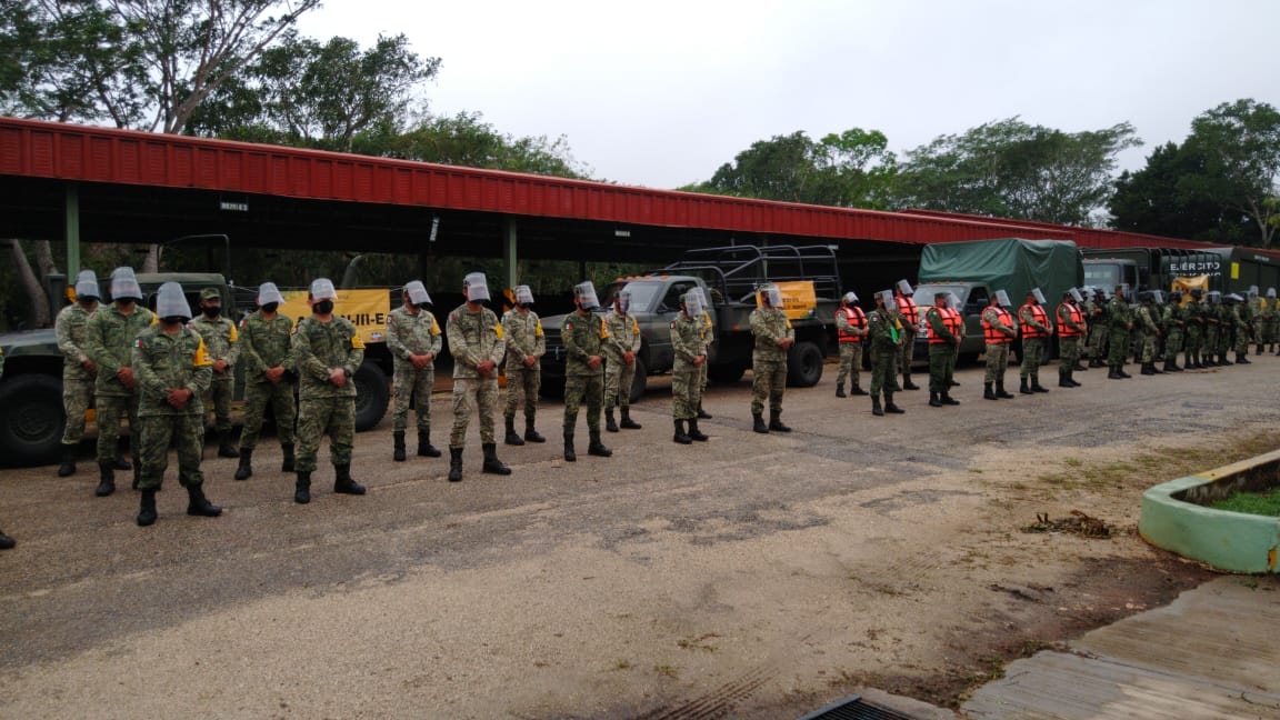 Sedena activa Plan DN-III-E en Yucatán ante el Huracán Delta